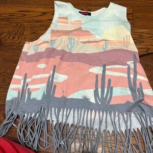 Southwestern Fringe Tank Top
